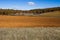 Field and mountain landscape