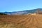 Field in the mountains