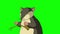 Field mouse gets scared chroma key