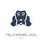 Field Spaniel dog icon. Trendy flat vector Field Spaniel dog icon on white background from dogs collection