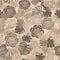 Field with tropical grey wild flowers. Floral seamless pattern.