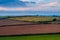 Fields of Berry Pomeroy Village in Devon