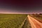 Fields and Cural Curving Road in Israel