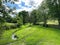 Fields and dry stone walls close to the, Aire Valley Road, Keighley, UK