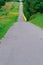 Fields, forests, from above, road, distant, ascend, descend