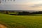 Fields, meadows and forest landscape, Czech republic