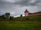 Fields and meadows of the old city of Suzdal. Two on the horizon