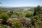 Fields and meadows in valley below Gordes, Provence