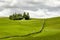 Fields of sheep on moorland