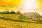 Fields in Sicily after harvesting