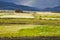 Fields in Tibetan landscape