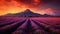 Fields of Tranquility: Lavender in Grenoble, France, at Twilight