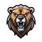 Fierce Grizzly Esports Logo on White Background .