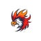 Fierce Phoenix Logo on White Background .