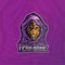 The fierce purple cloak wolf esport logo, perfect for team or personal logo