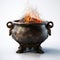 Fiery Cauldron: A Captivating 3d Render Stock Photo