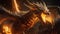 Fiery Dragon: A Stunning 3d Illustration In Cinema4d
