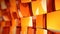 Fiery Fusion: A High-Quality Orange Glass Curved Wallpaper