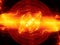 Fiery glowing fusion with plasma force field