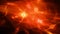 Fiery glowing quantum correlation abstract background