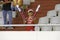 Fiery kid fan in the stands during the friendly football game Croatia - Brazil in Split 2005