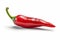 Fiery Passion: Chili Pepper with Leaves (AI Generated)