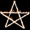 Fiery pentagram