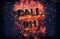 Fiery poster with black text - Call 911