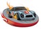 fiery race car. Vector illustration decorative design