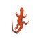 Fiery salamander. Illustration. Logo.