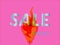 Fiery Sale Banner with Melting Letters
