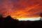 Fiery Sky Over Thumb Butte