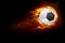 Fiery Soccer Ball