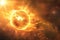 Fiery Sun Eruption in Space