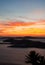 Fiery sunset over the islands of Mykonos