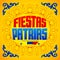 Fiestas Patrias - National Holidays spanish text, Colombia theme patriotic celebration banner