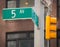 Fift avenue sign 5 th Av New York Mahnattan
