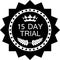 Fifteen Day Trial Black Badge Icon