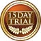 Fifteen Day Trial Luxury Gold Label Icon