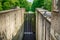 Fifteen meters waterfall on an abandoned river lock