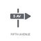 Fifth avenue icon. Trendy Fifth avenue logo concept on white background from United States of America collection