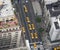 Fifth Avenue, Yellow Taxi, aerial view