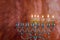 Fifth day of the Jewish holiday Hanukkah six Hanukkah candles are burning on light