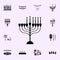 fifth night of Chanukah icon. Hanukkah icons universal set for web and mobile