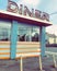 Fifties looking abandoned diner in suburbs