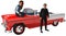 Fifties Teenagers Classic Car Isolated