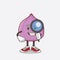 Fig Fruit cartoon mascot character as Detective design