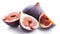 Fig fruit sliced isolated