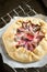 Fig galette with cream cheese and honey