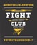 FIGHT CLUB. Hand crafted typeface design